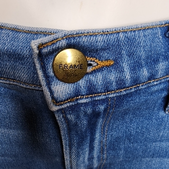 FRAME Denim Le Nouveau Straight Cropped Jeans Size 29 - Picture 3 of 14